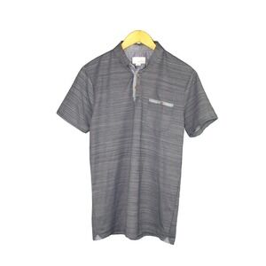 CRAFT + FLOW Men's Short Sleeve Polo Size Small Navy Blue